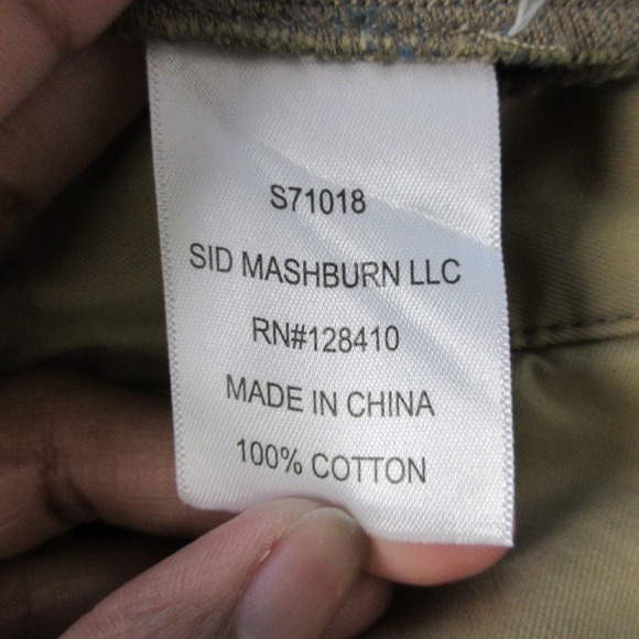 Sid Mashburn Chino Pants Men 34X30 Beige Cotton Straight Leg Casual Business 434 - Picture 5 of 11